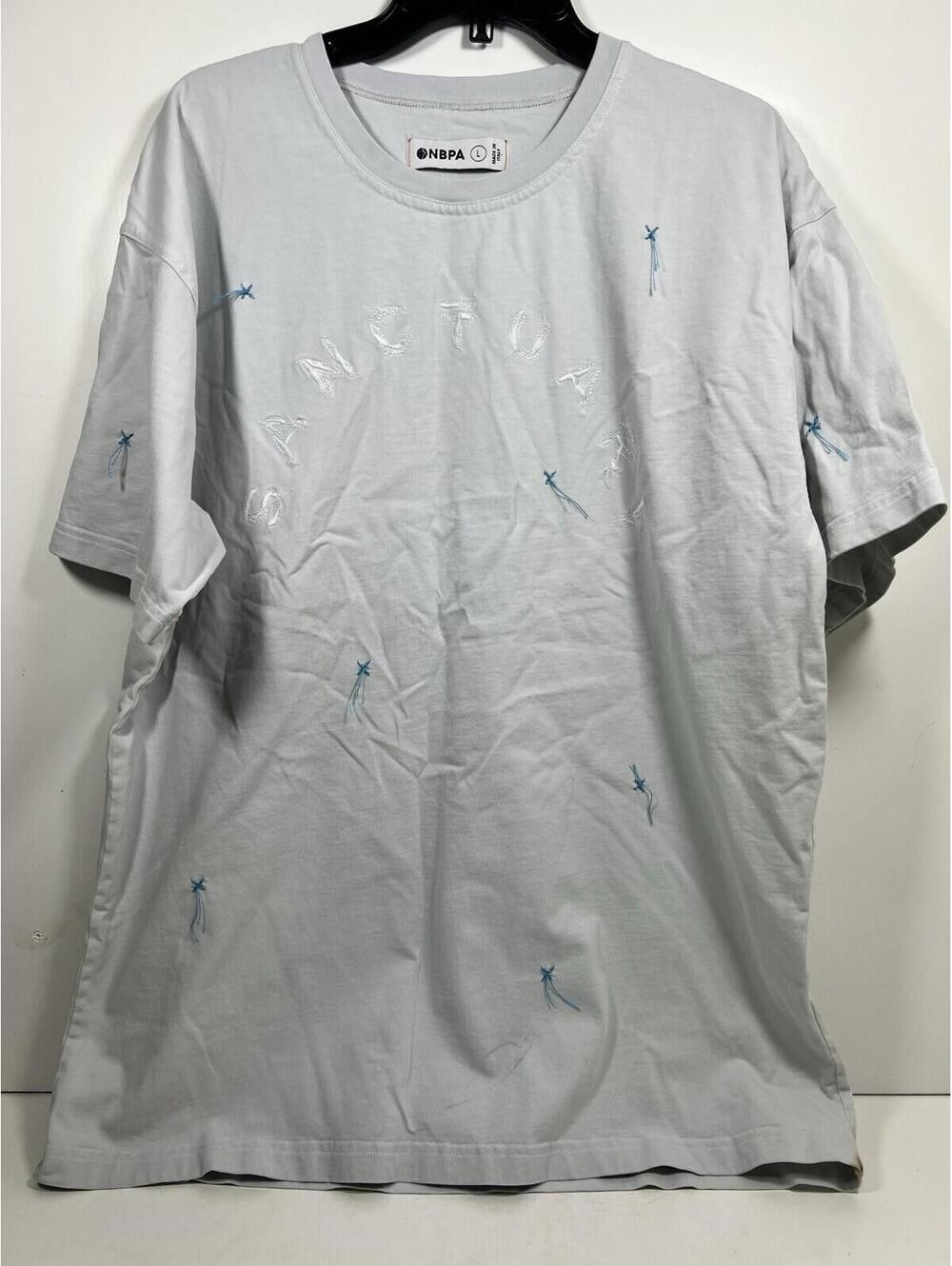 NBPA The Sanctuary Performance Retreat Shirt Light Blue Threads Sz L Rare